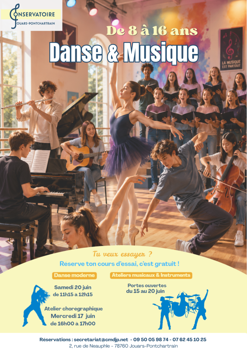 Affiche cours d'essai 8-16 ans